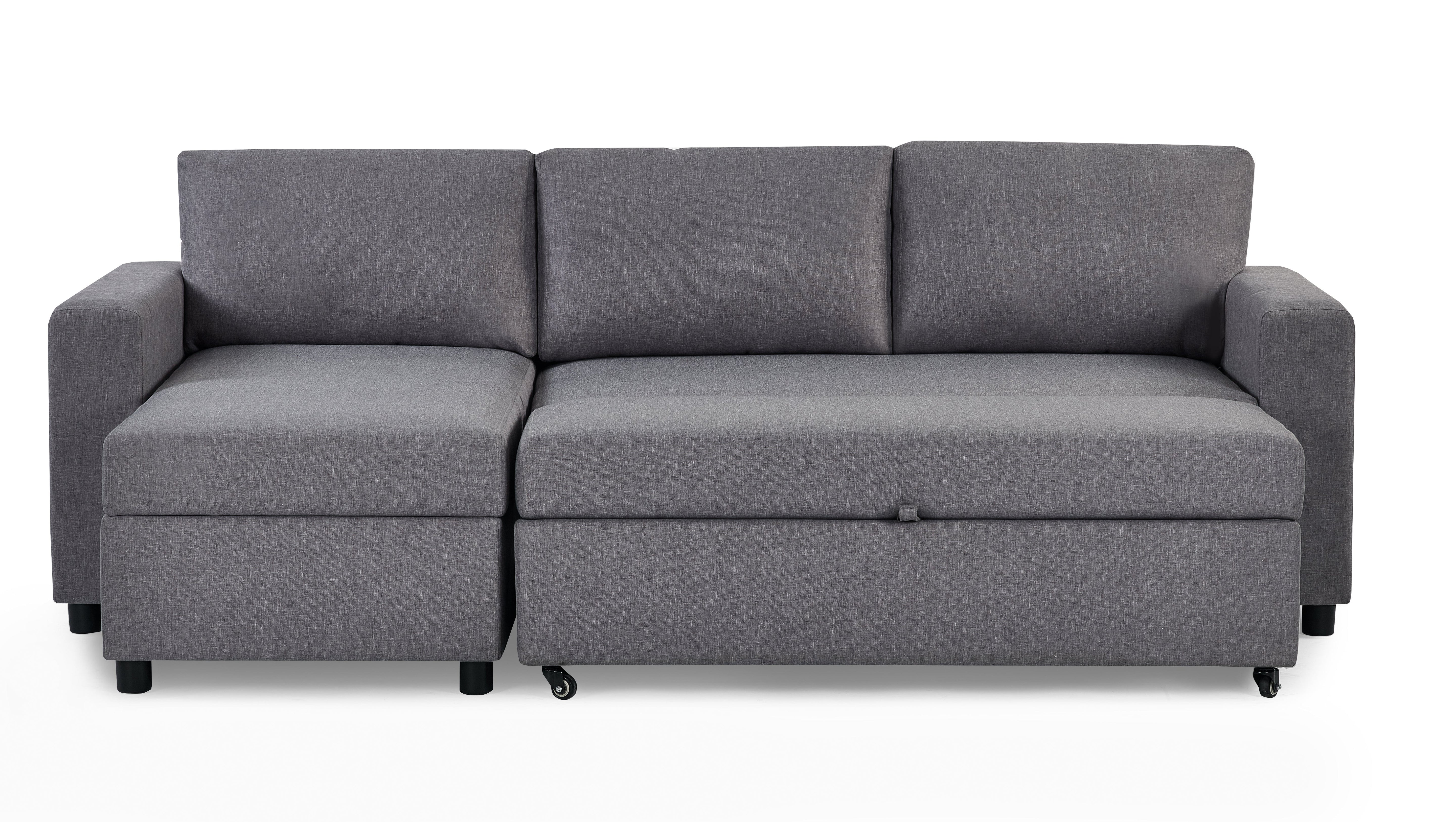 Angel Sofabed With Storage - Light Grey