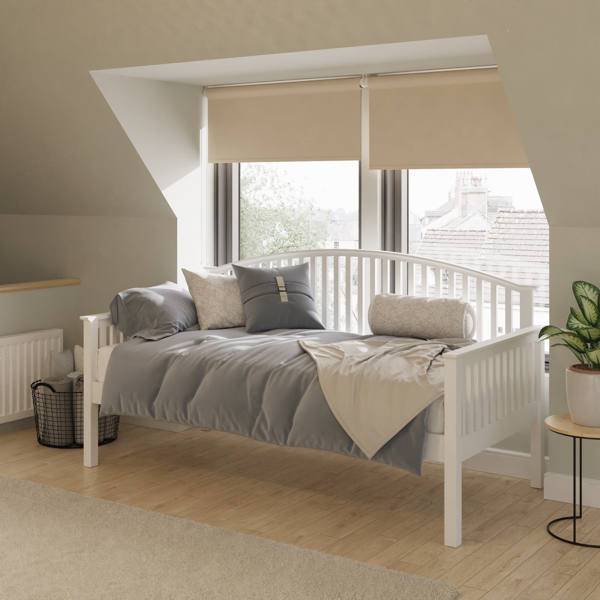 Madrid Wooden Day Bed White