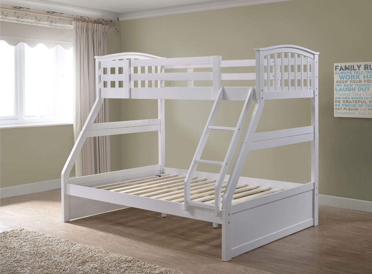 Archie Triple Bunk Bed Includes 2 x Drawers - White From Artisan Bed ...