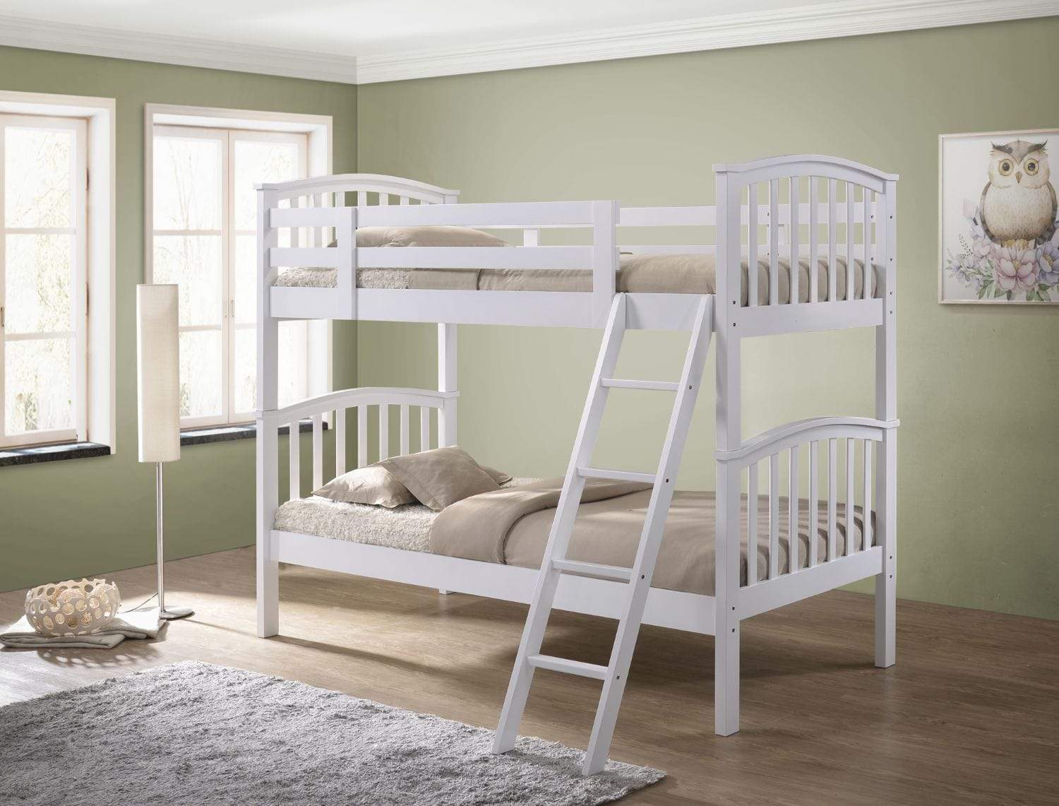 Artisan Bed Company Bunk Bed George 2 In 1 White Bunk Bed