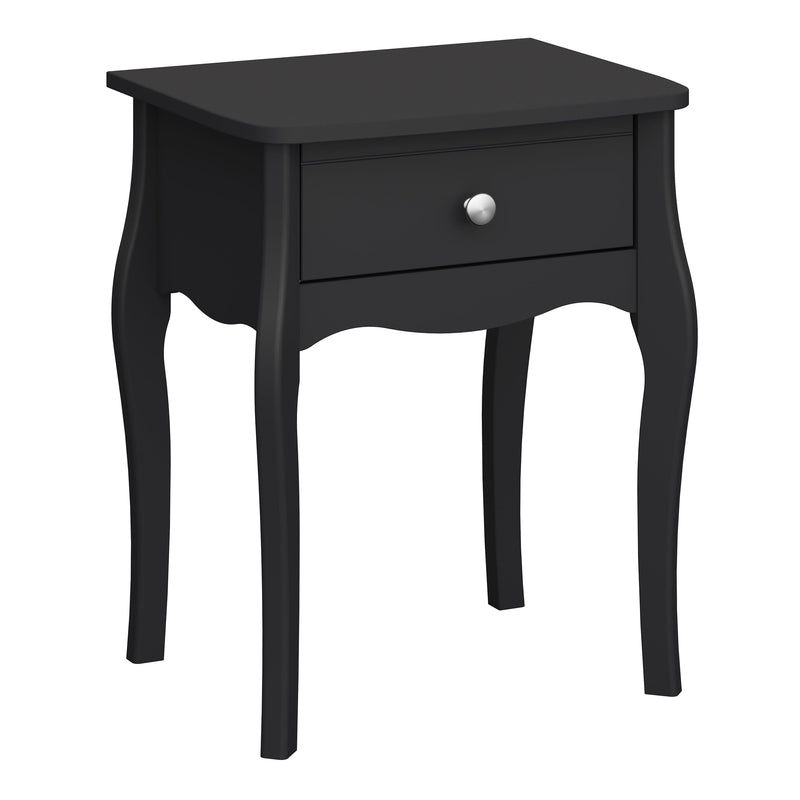 Black and deals white nightstand