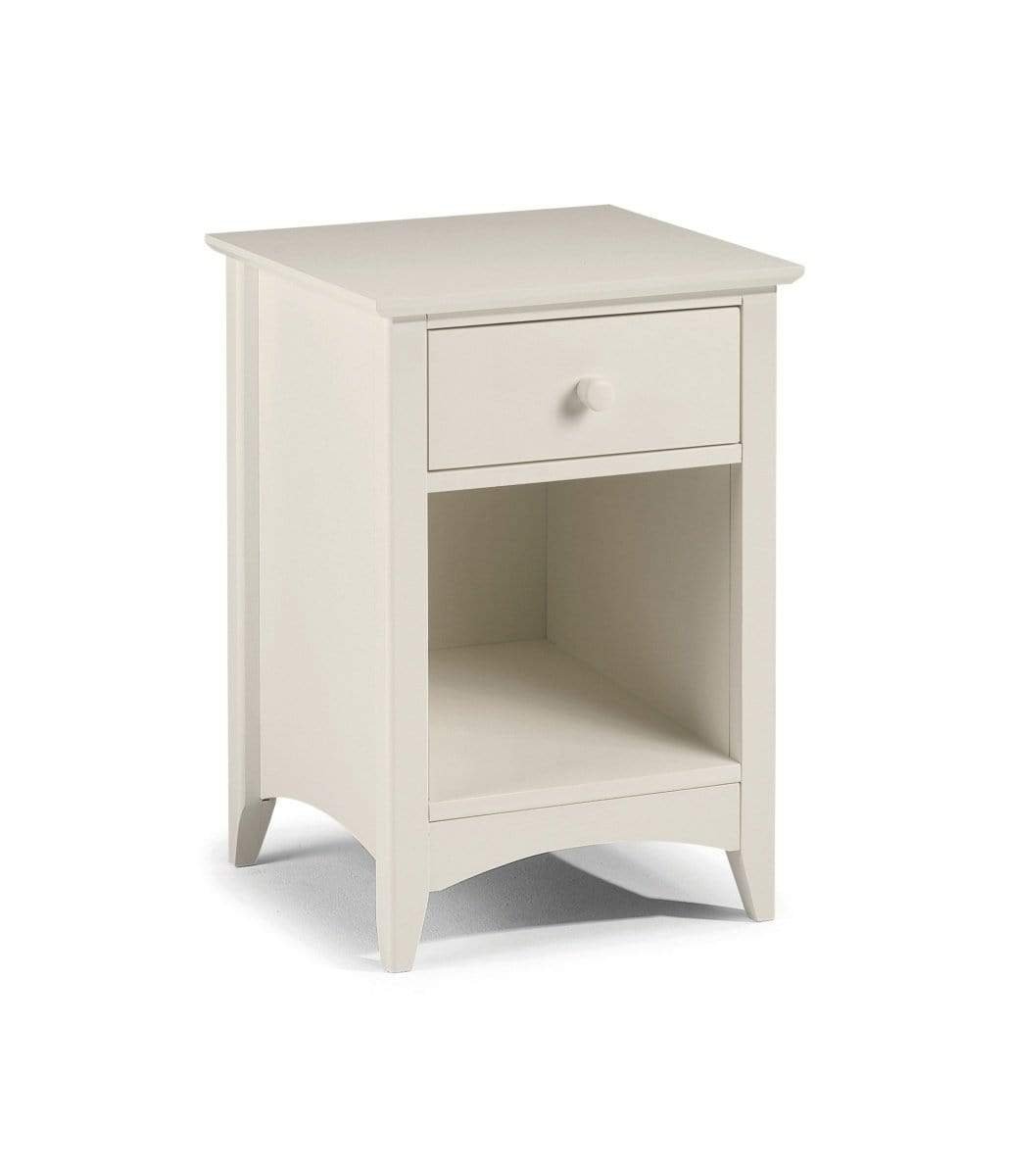 Julian Bowen Bedside Cabinet Cameo 1 Drawer Bedside Bed Kings