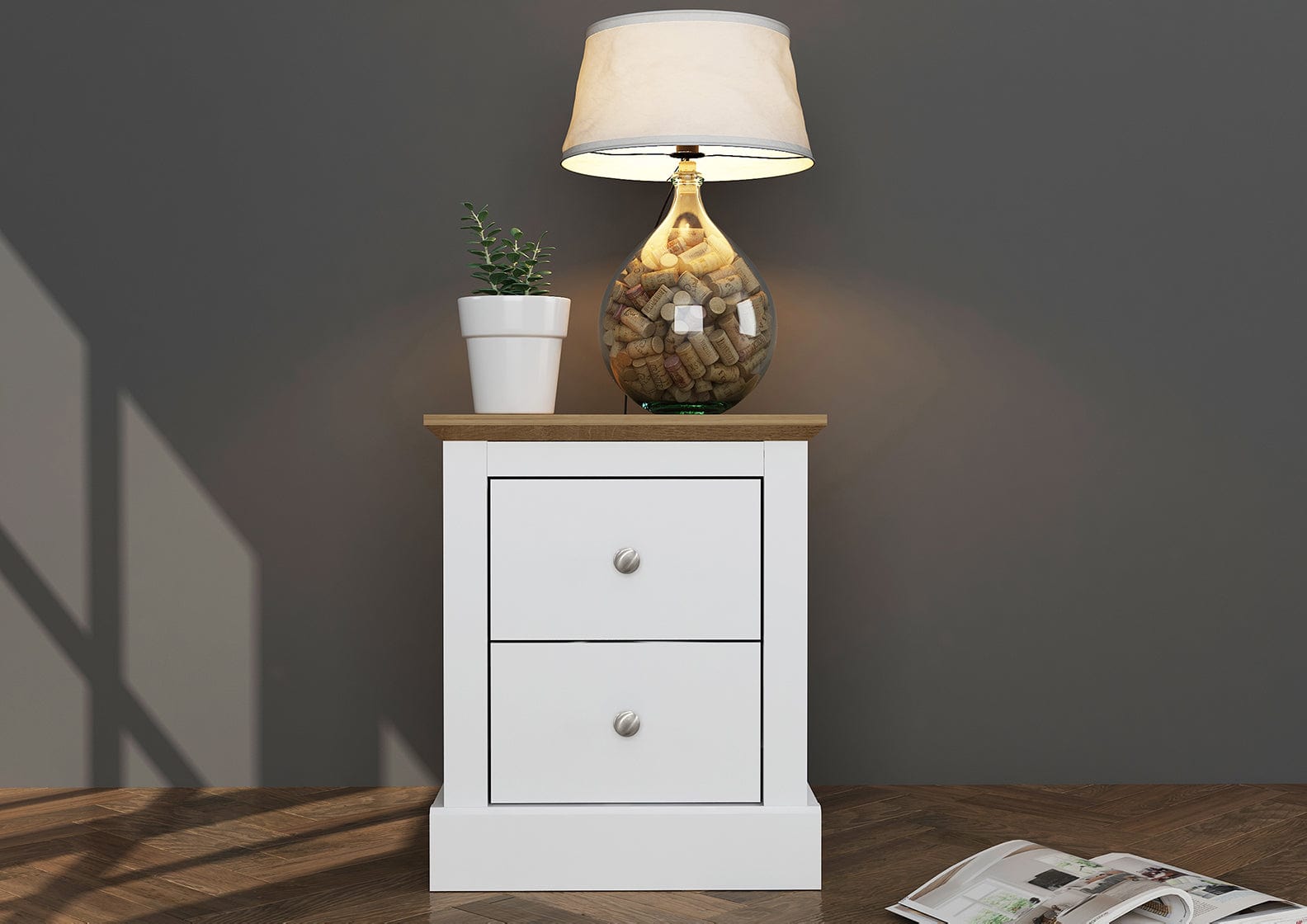 LPD Bedside Cabinet Devon Bedside Cabinet White Bed Kings