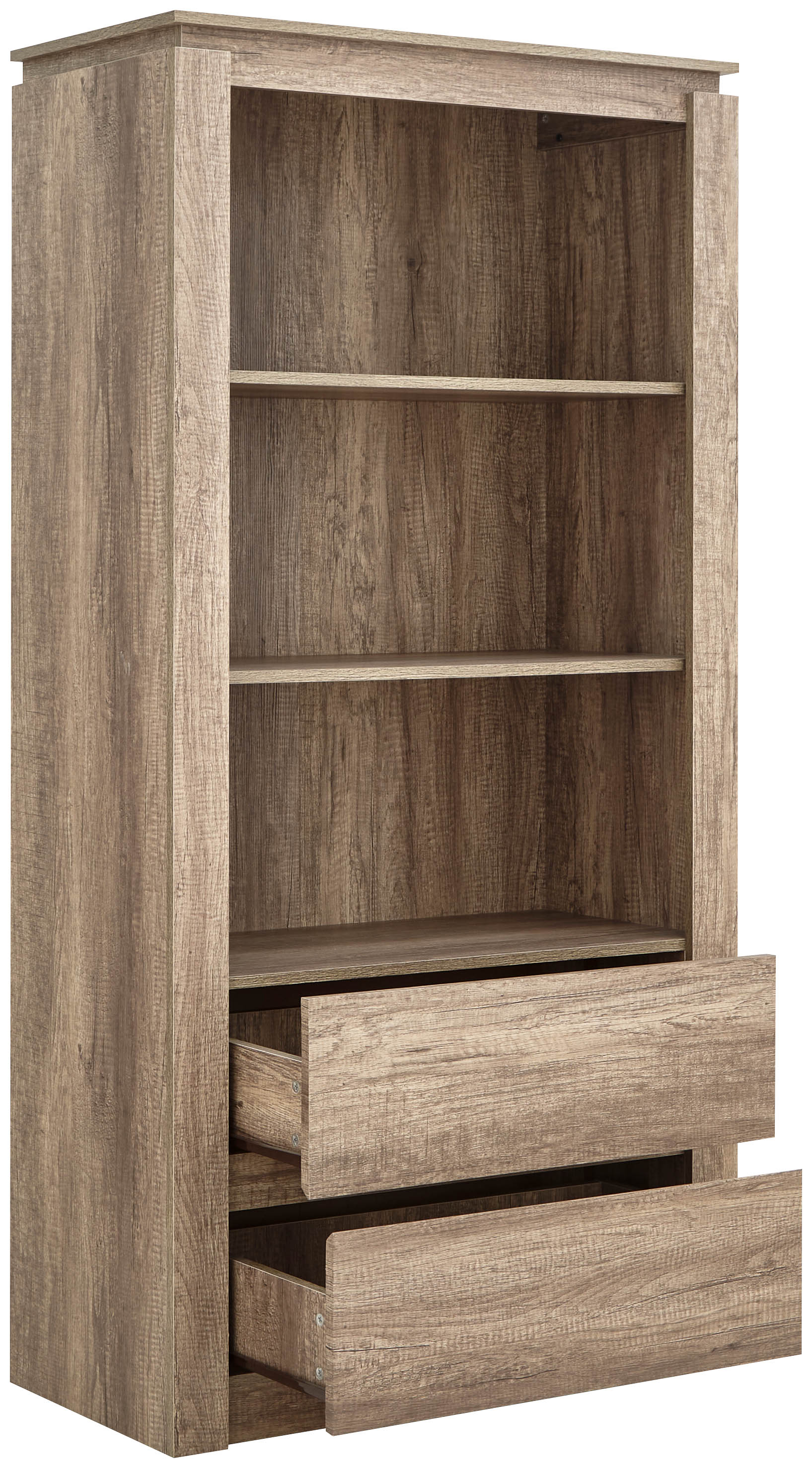 GFW Bookcase Canyon Oak Bookcase Bed Kings