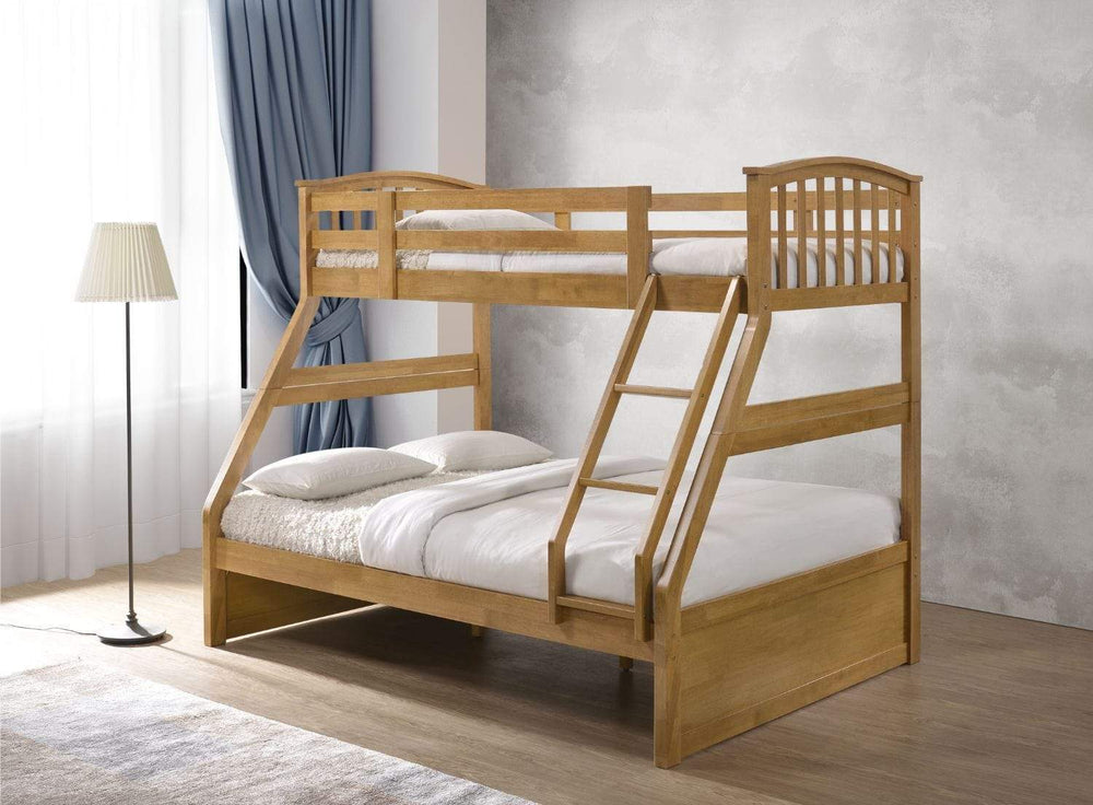 Archie Triple Bunk Bed Includes 2 X Drawers- Oak From Artisan Bed 