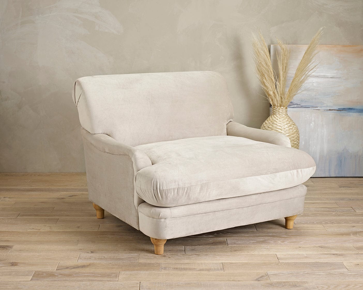 LPD Chair Plumpton Chair Beige Bed Kings