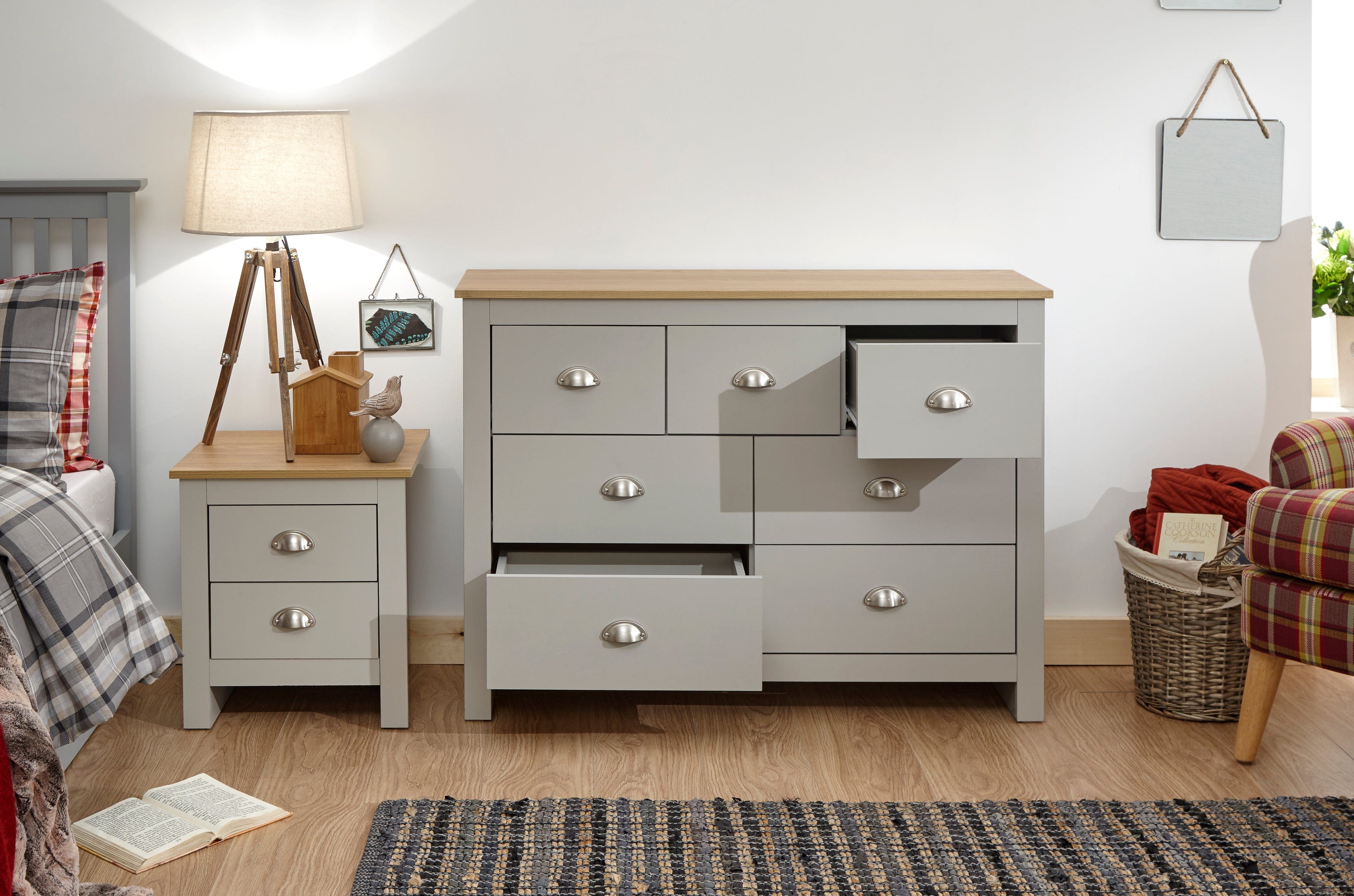 GFW Chest Of Drawers Lancaster Merchants Chest Grey Bed Kings