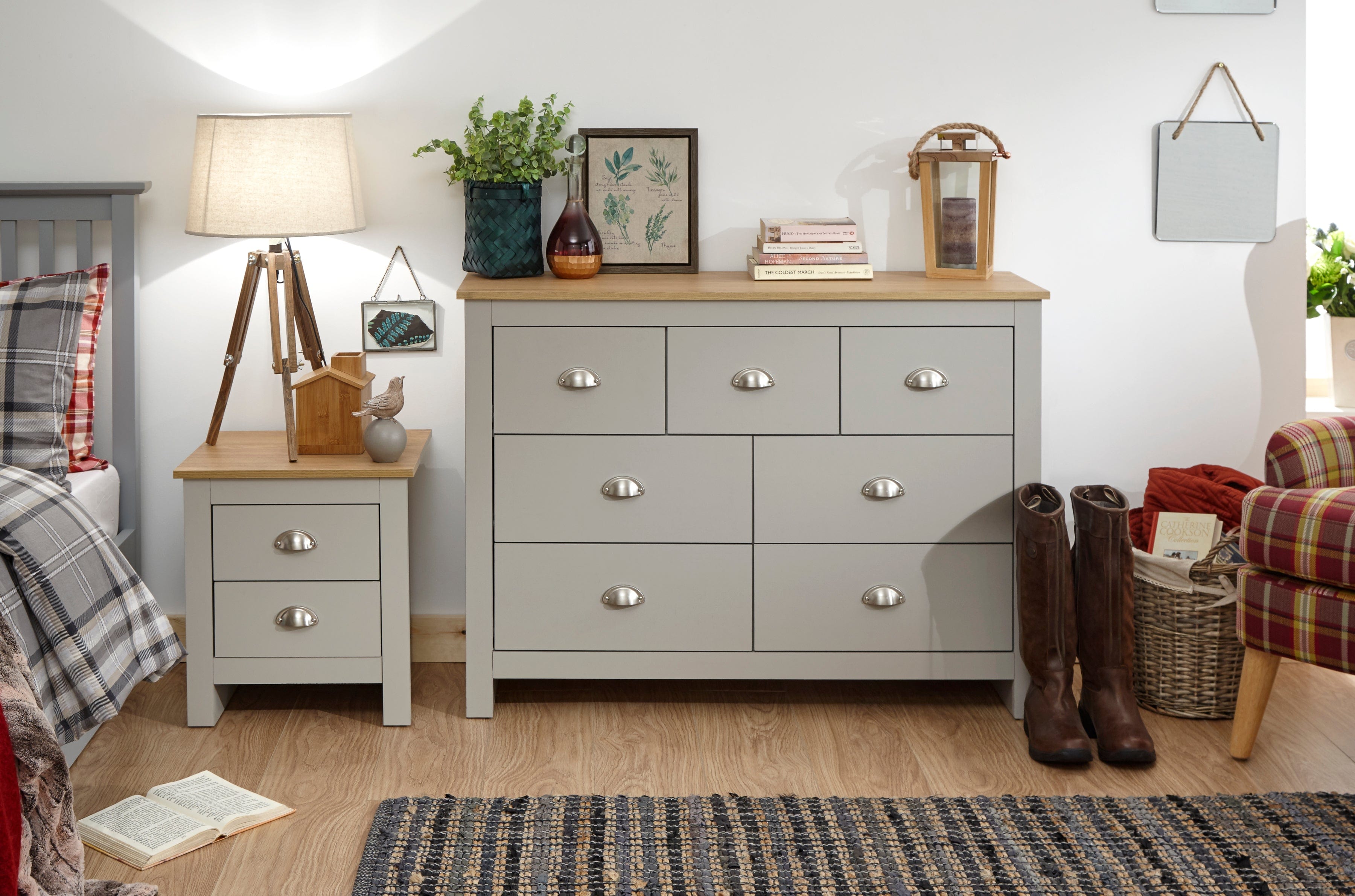 GFW Chest Of Drawers Lancaster Merchants Chest Grey Bed Kings