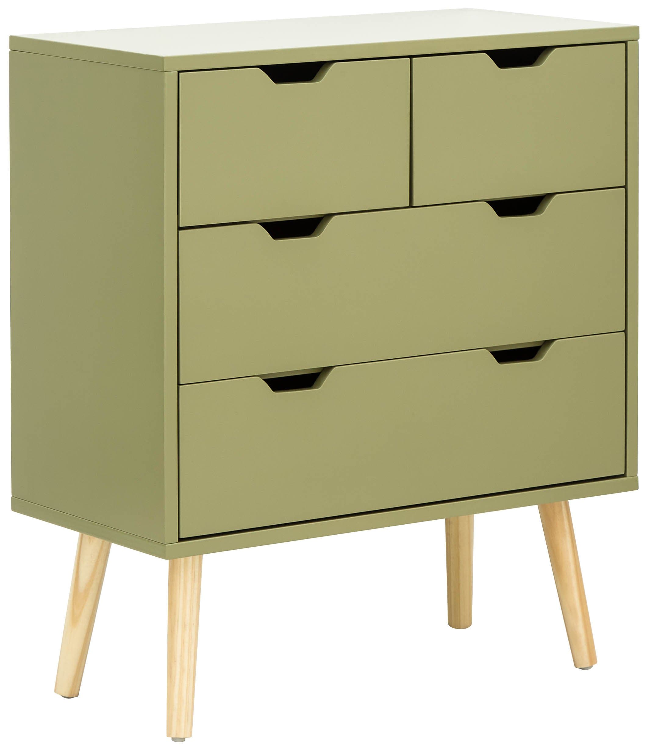 GFW Chest of Drawers Nyborg 2+2 Drawer Chest Dark Boa Green Bed Kings