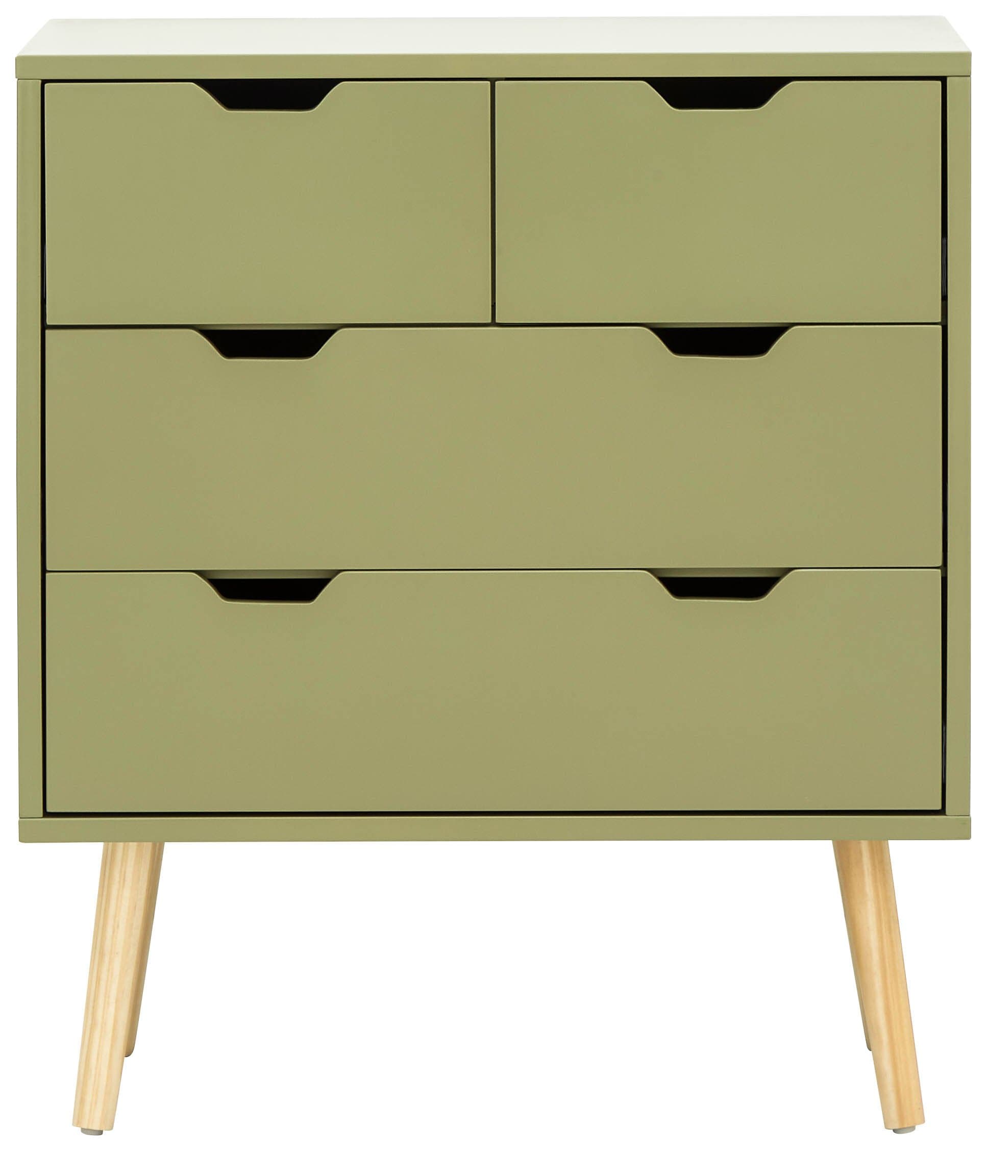 GFW Chest of Drawers Nyborg 2+2 Drawer Chest Dark Boa Green Bed Kings