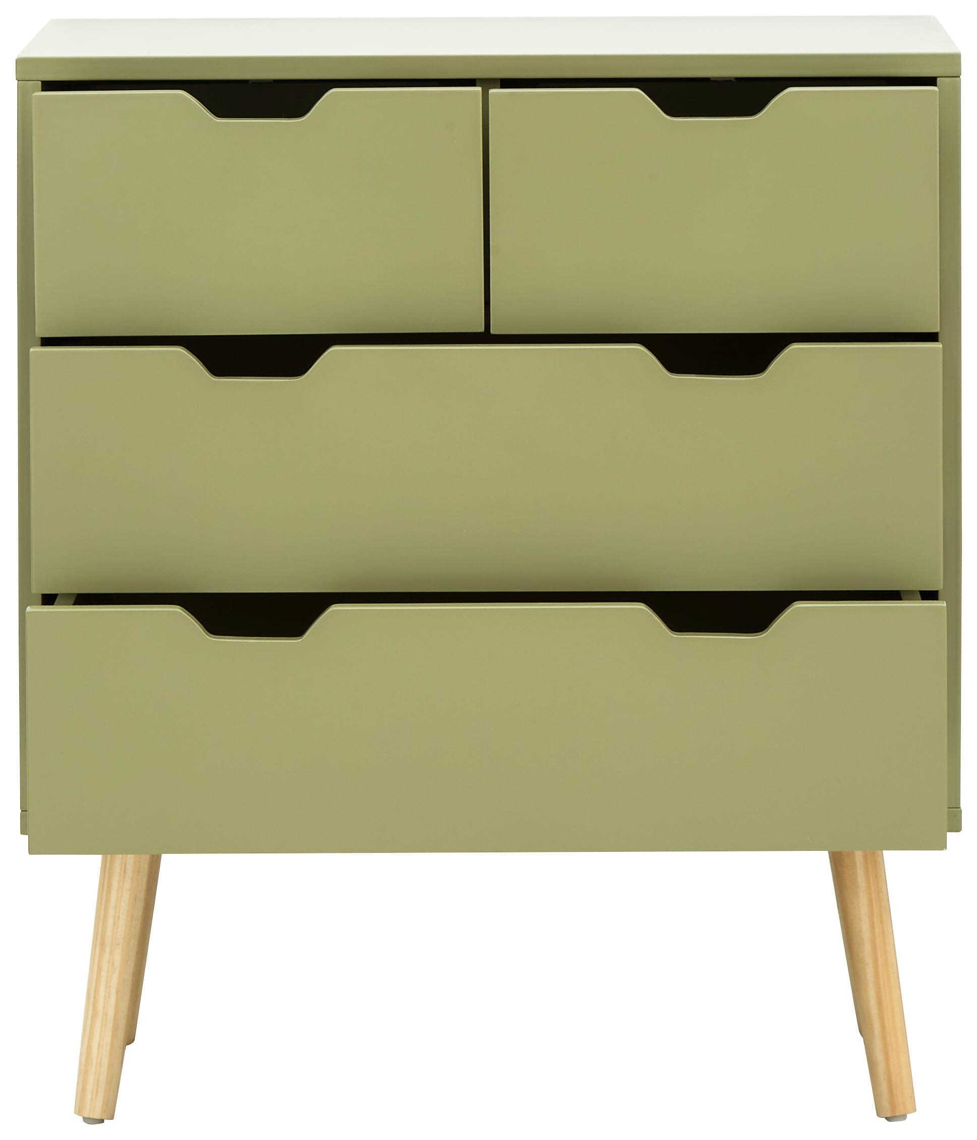 GFW Chest of Drawers Nyborg 2+2 Drawer Chest Dark Boa Green Bed Kings