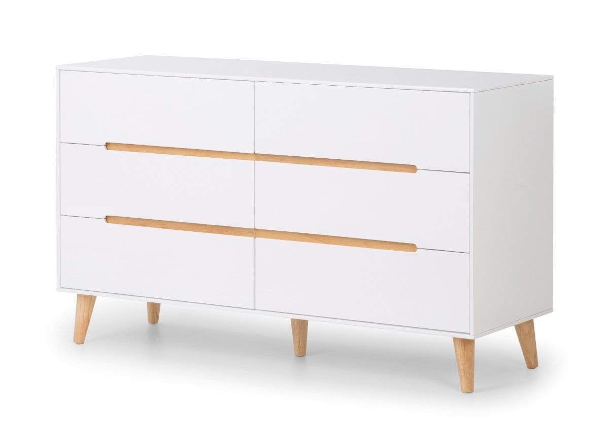Julian Bowen Chest Of Drawers Alicia 6 Drawer Wide Chest Bed Kings