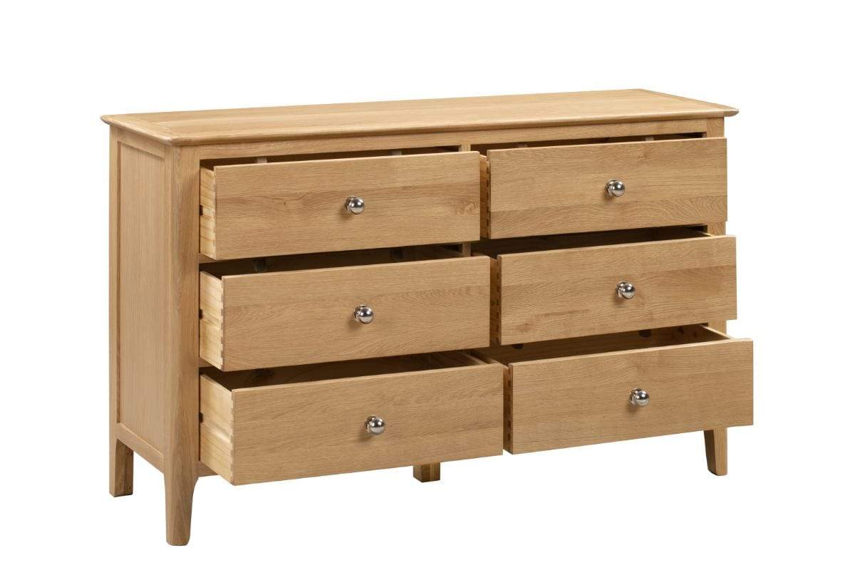 Julian Bowen Chest Of Drawers Cotswold 6 Drawer Wide Chest Bed Kings