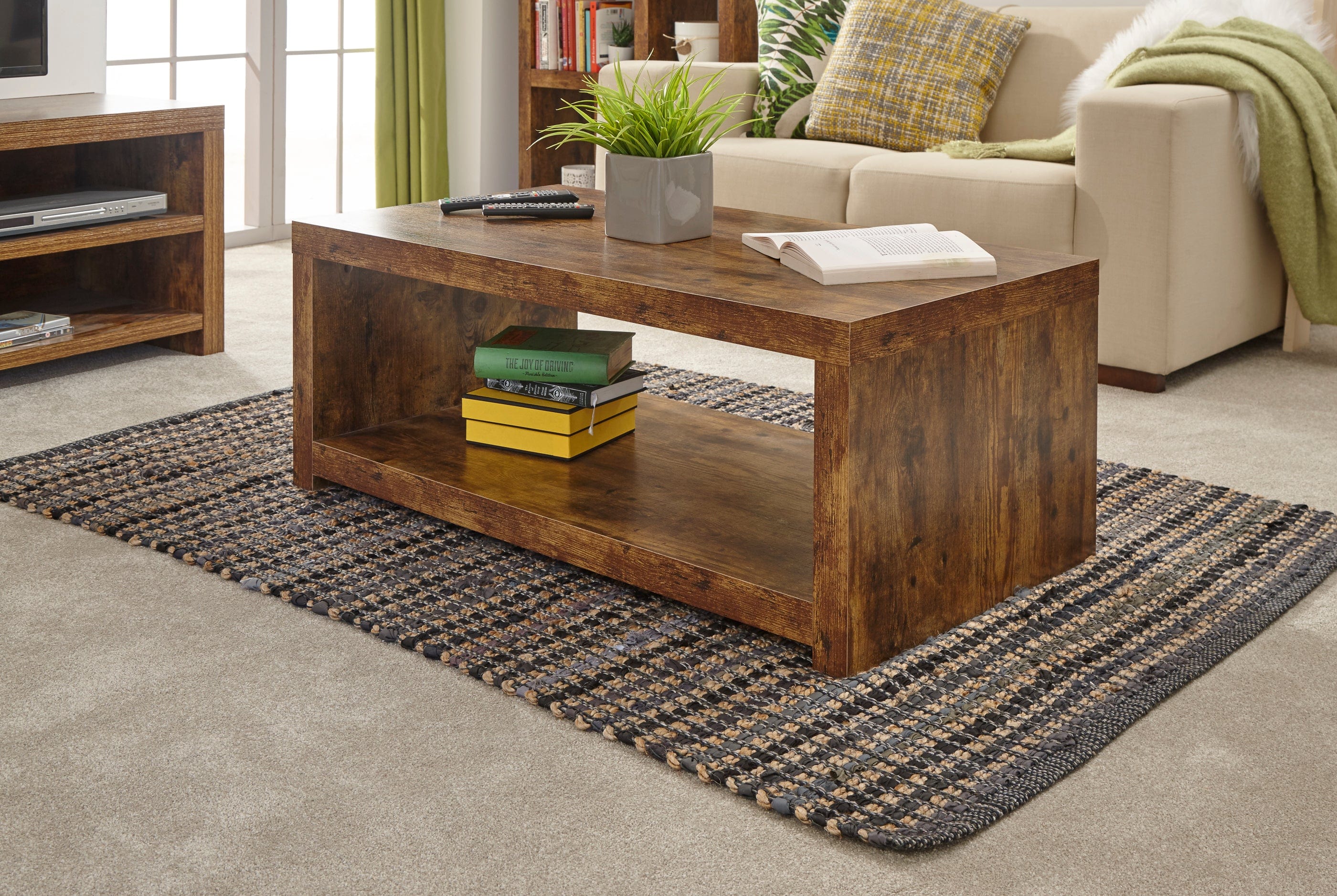 GFW Coffee Table Jakarta Coffee Table With Shelf Mango Bed Kings