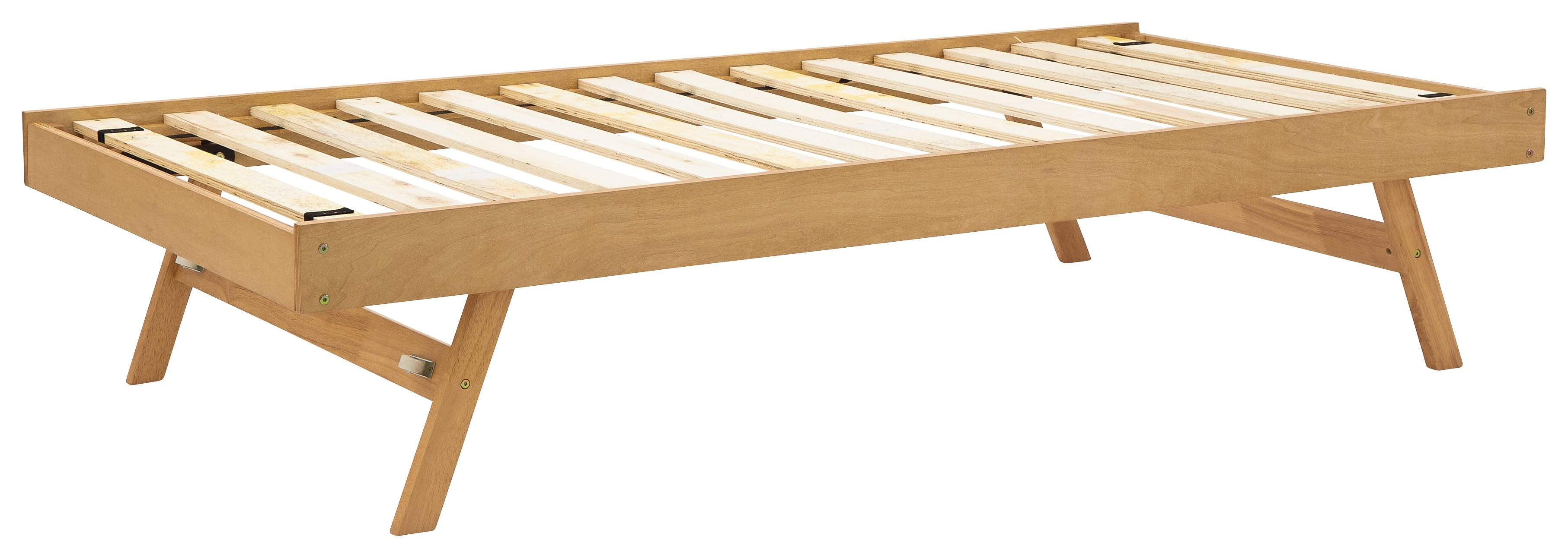 GFW Day Bed Trundle Single 90cm 3ft Madrid Wooden Trundle Only Oak Bed Kings