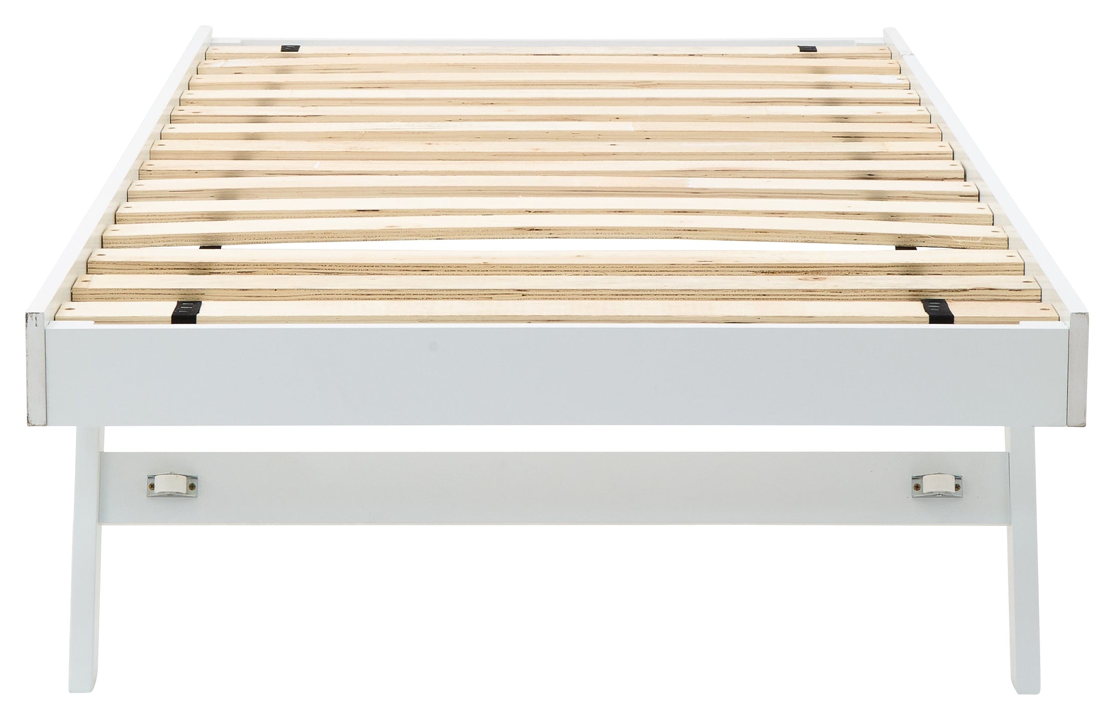 GFW Day Bed Trundle Single 90cm 3ft Madrid Wooden Trundle Only White Bed Kings