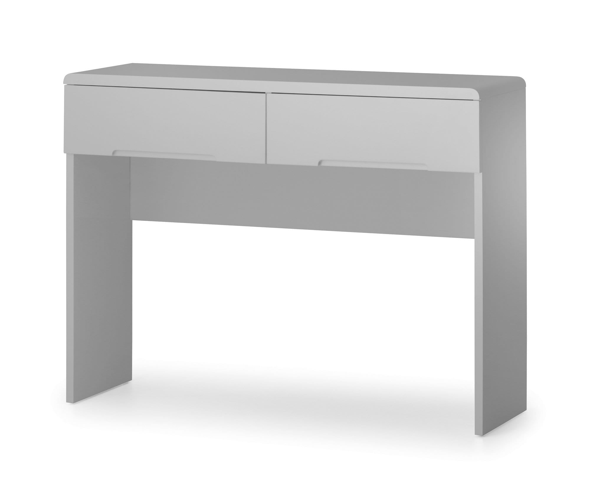 Julian Bowen Dressing Tables Manhattan Dressing Table With 2 Drawers - Grey Bed Kings