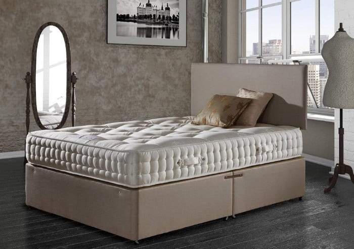 Bed Kings Fabric Bed Premium Natural Pocket Spring Divan Bed Bed Kings