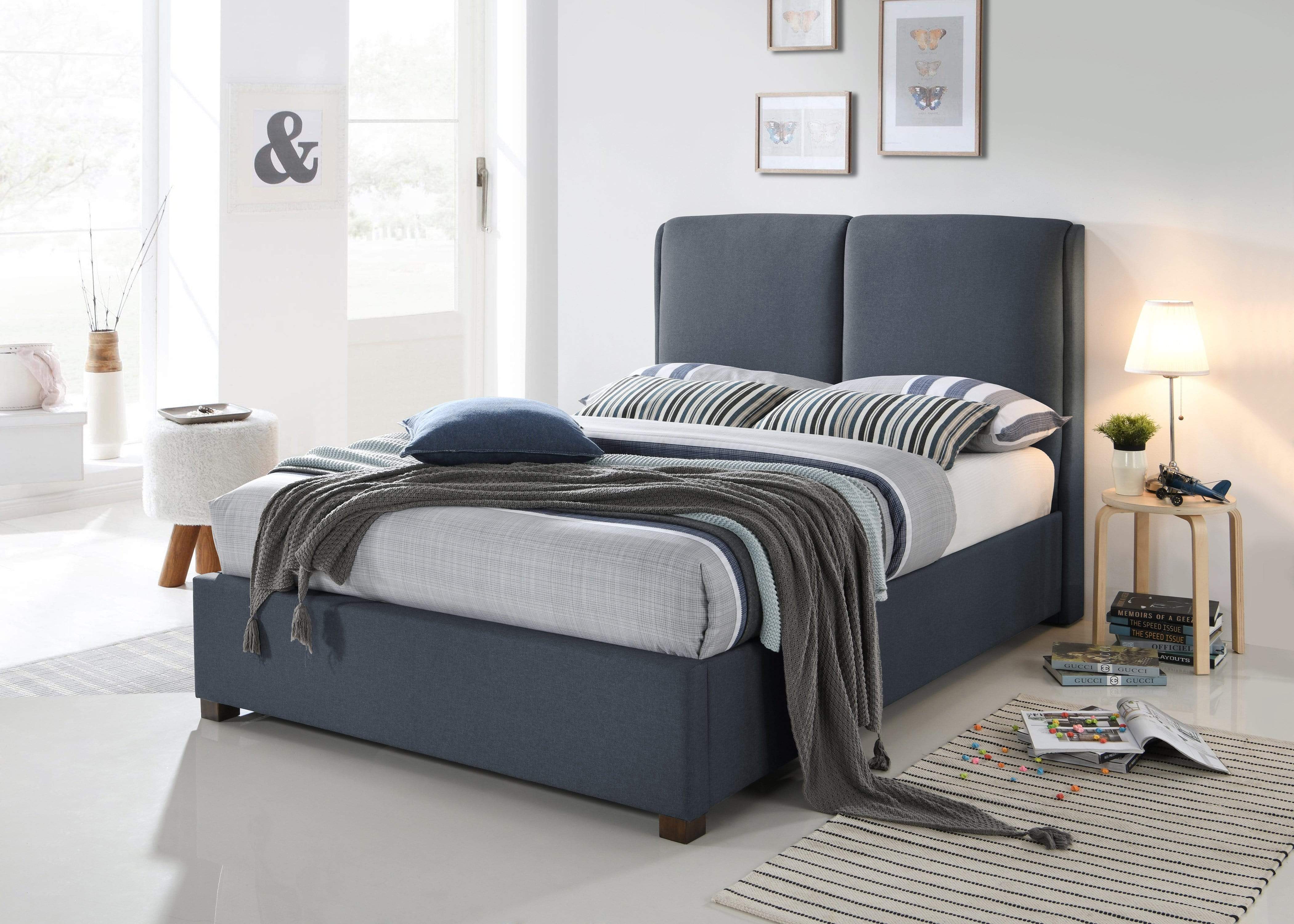 Oakland Bed Frame - Dark Grey Fabric