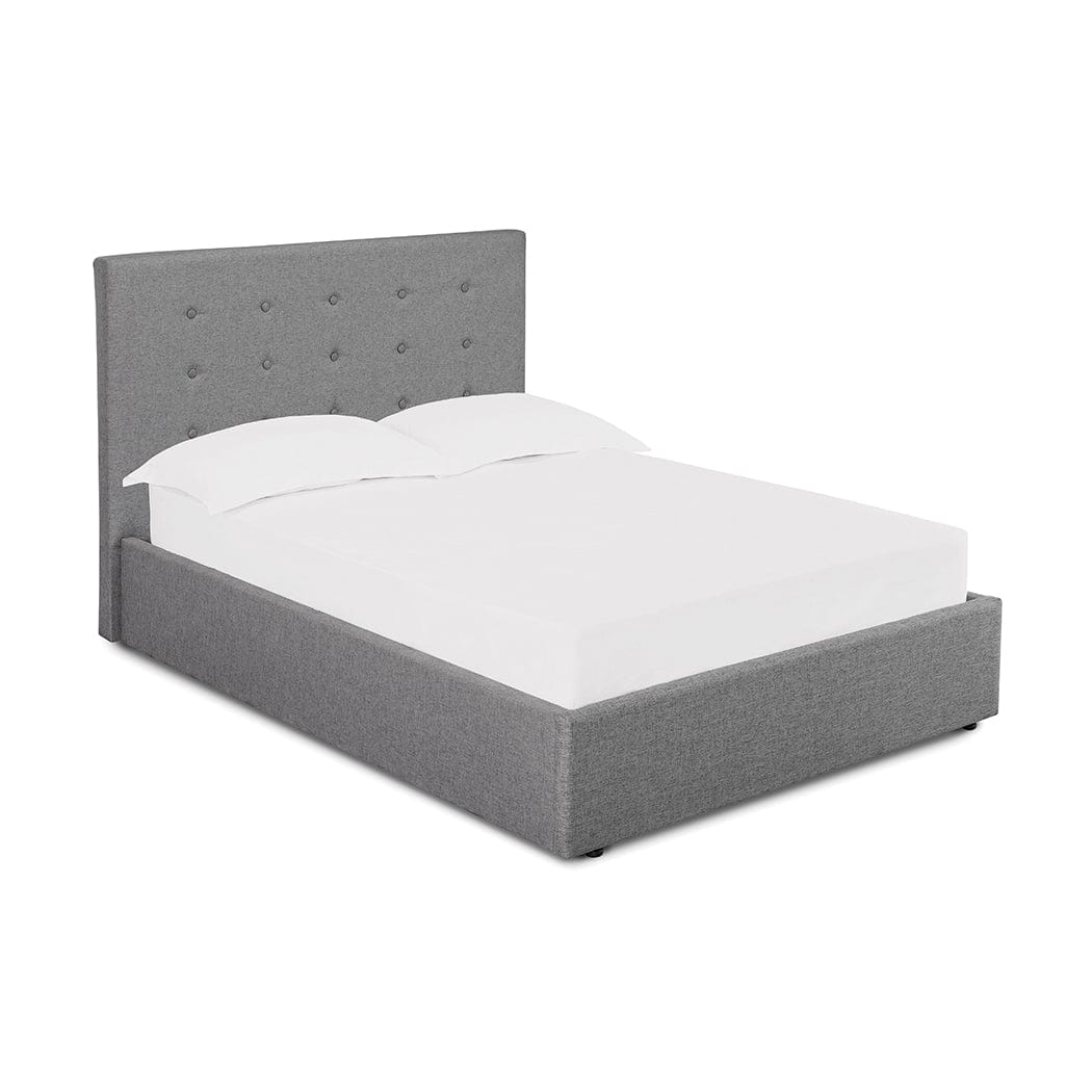 LPD Fabric Storage Bed Lucca Plus Grey Bed Frame Bed Kings