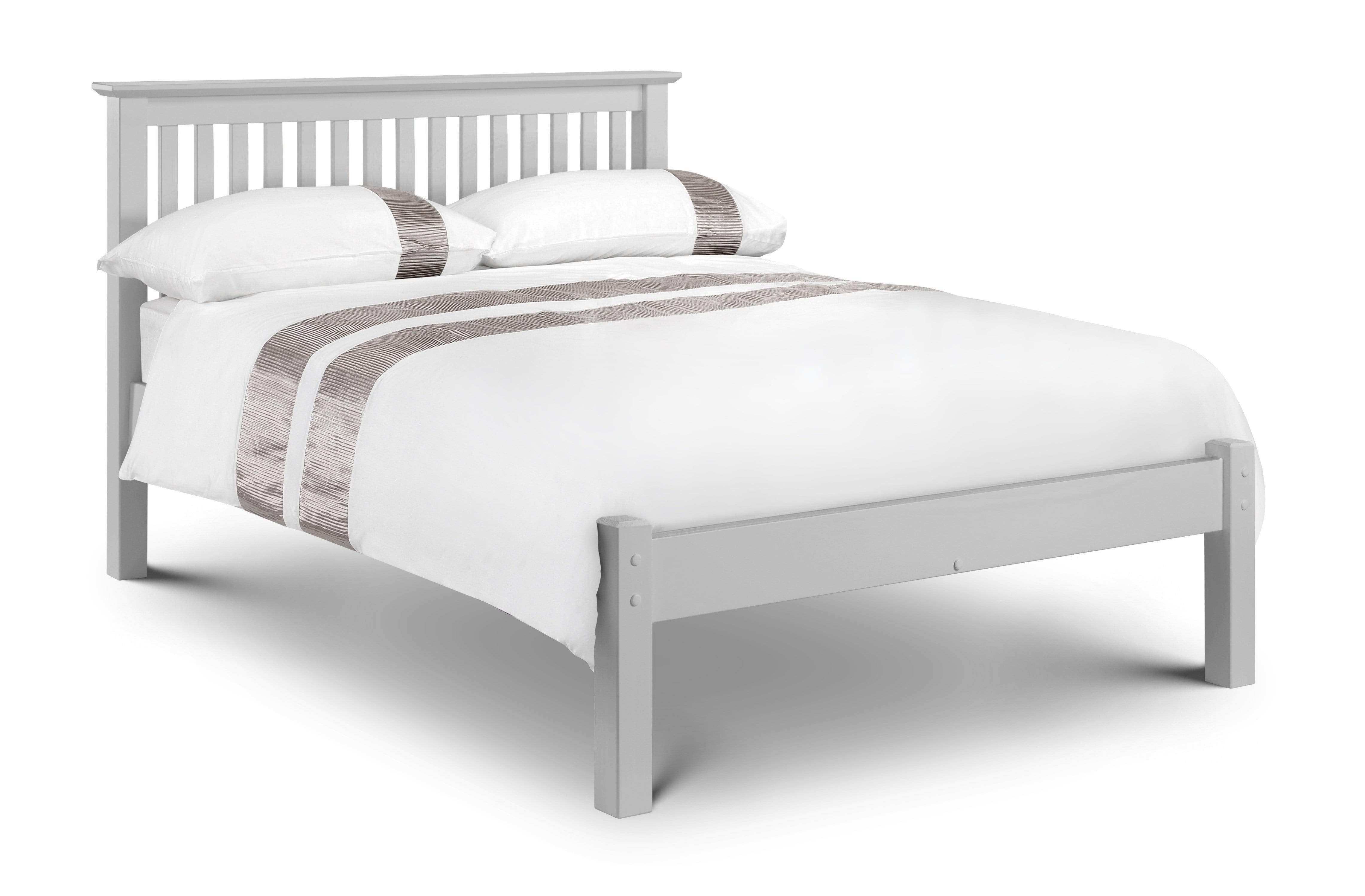 Julian Bowen Wood Bed Barcelona Bed Lfe - Dove Grey - Wood - Dove Grey