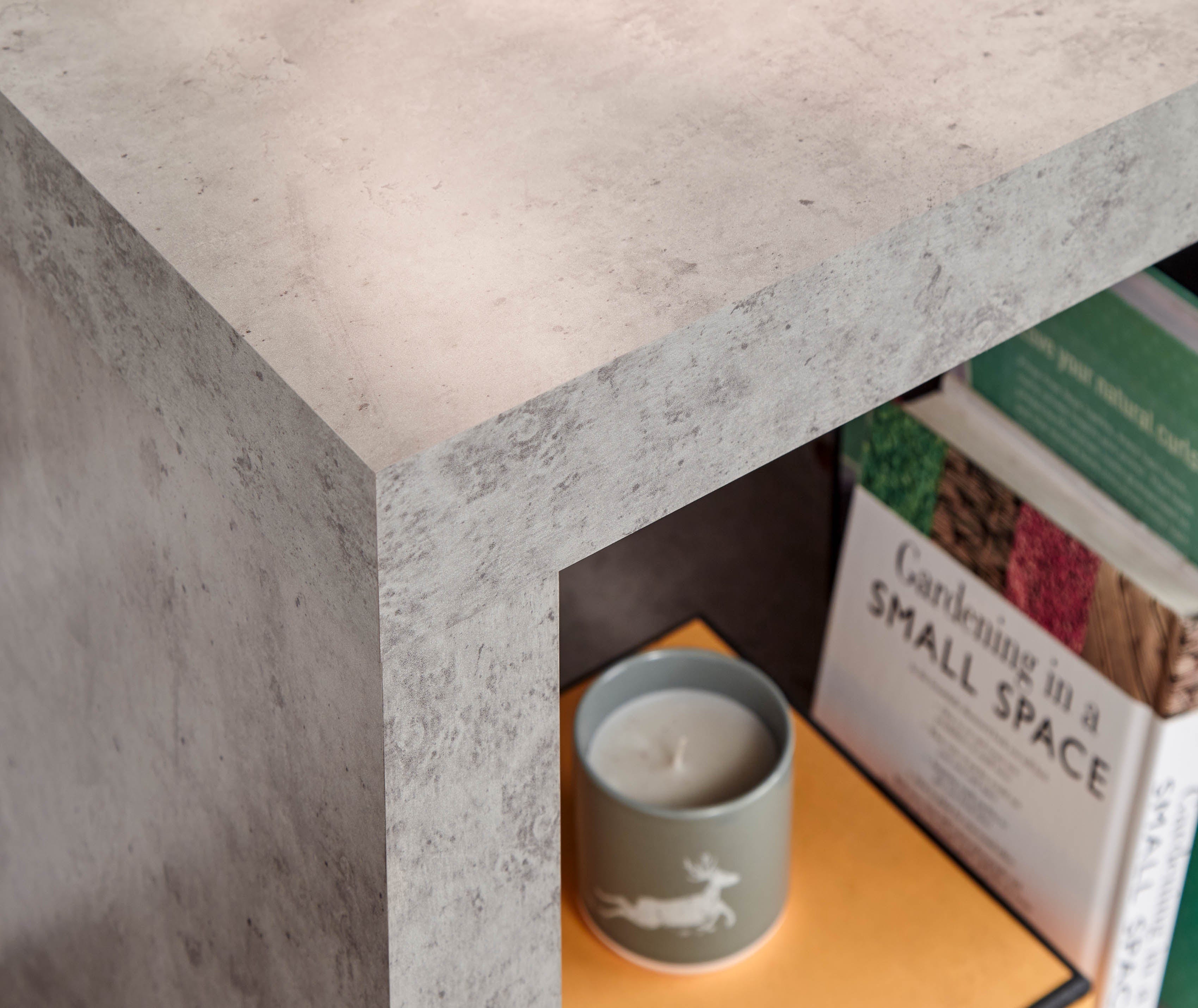 GFW Lamp Table Bloc Cube Table Cube Concrete - GFW Bed Kings