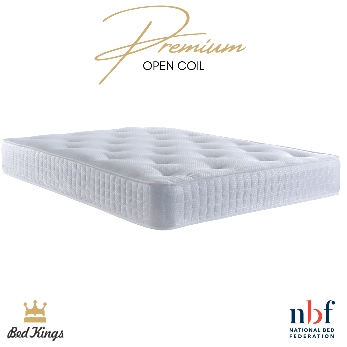 Bed Kings Mattress Premium Open Coil Mattress Bed Kings