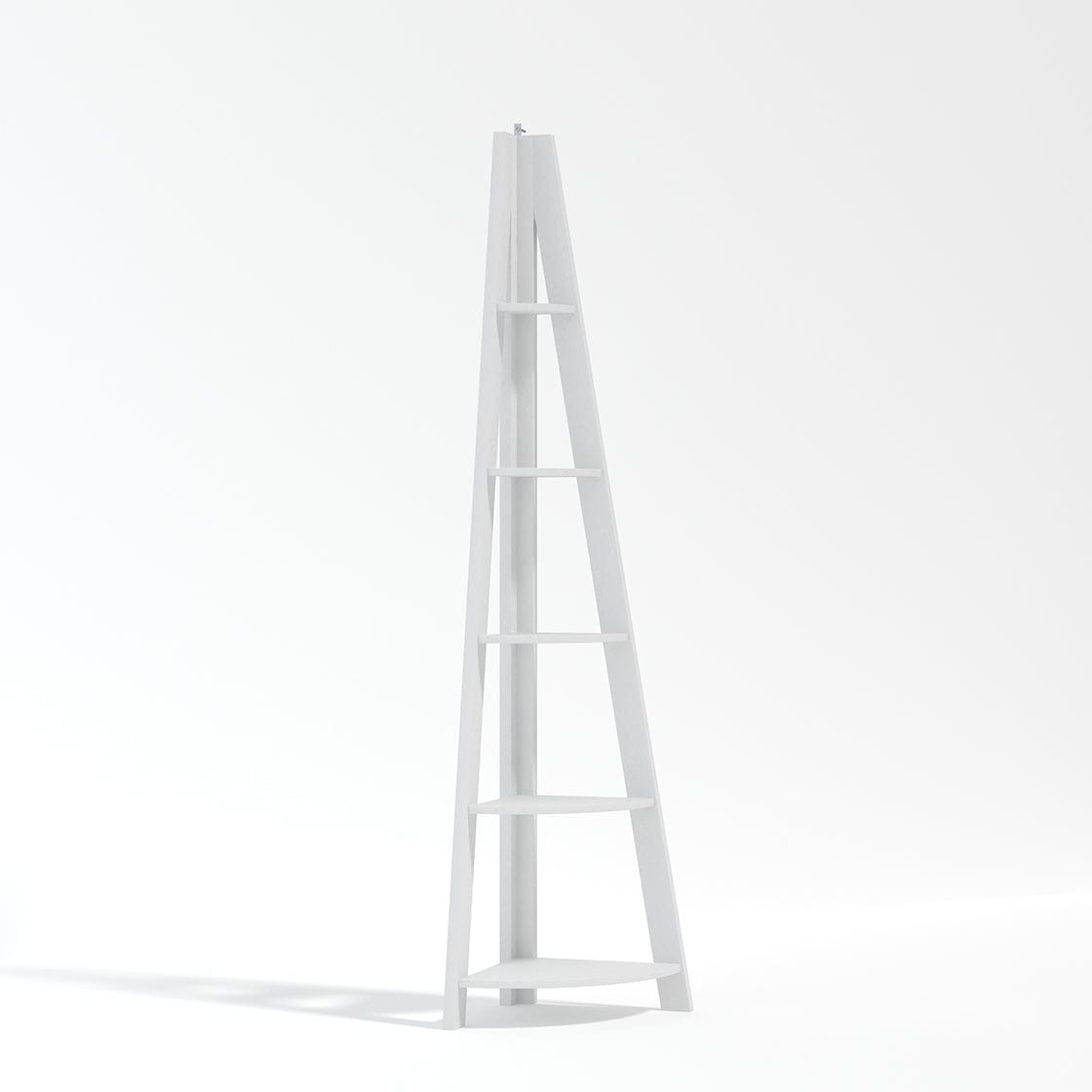 LPD Shelving Unit Tiva Corner Ladder Shelving White Bed Kings