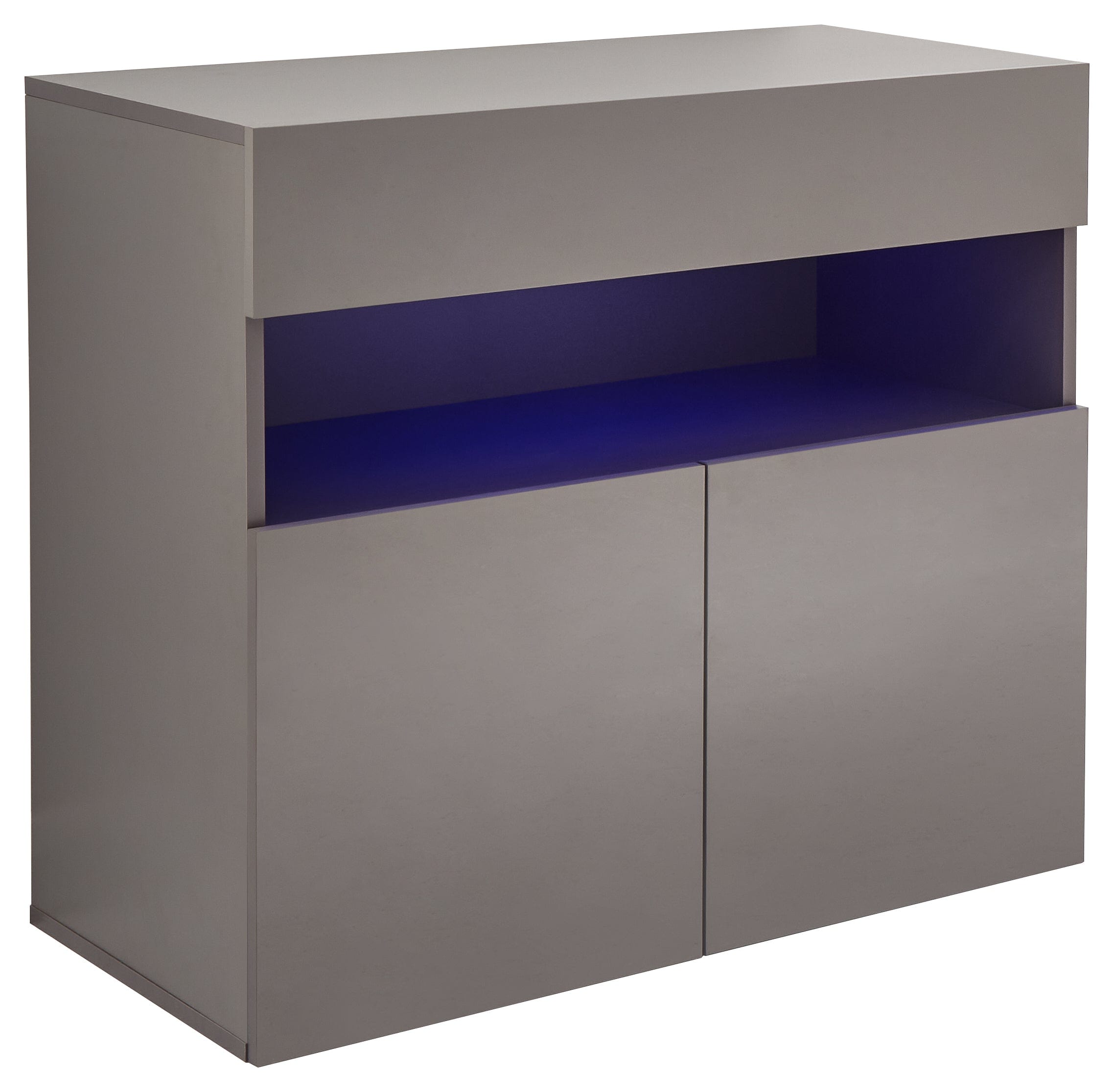 GFW Sideboard Galicia Sideboard With Led Grey Bed Kings