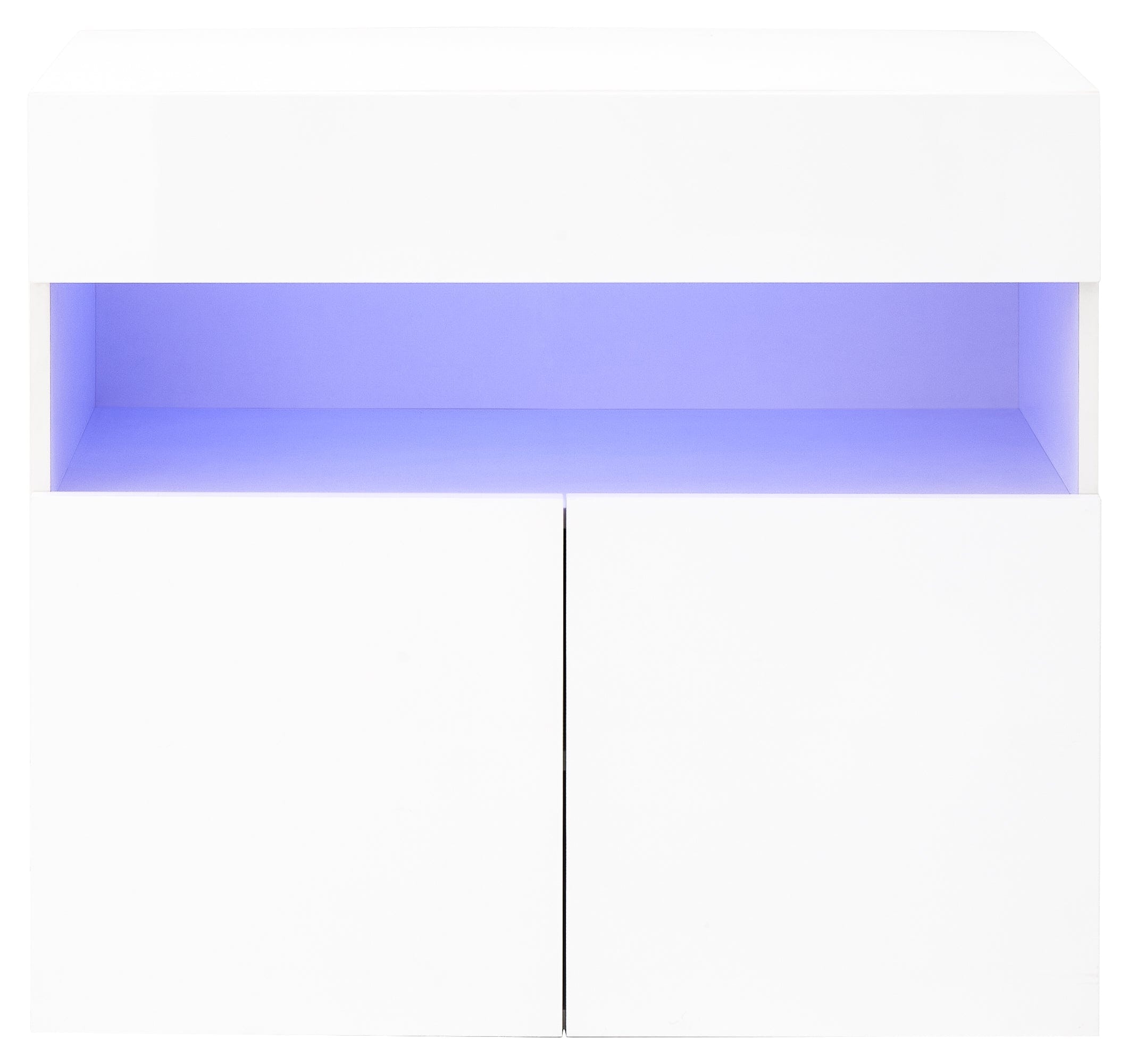 GFW Sideboard Galicia Sideboard With Led White Bed Kings