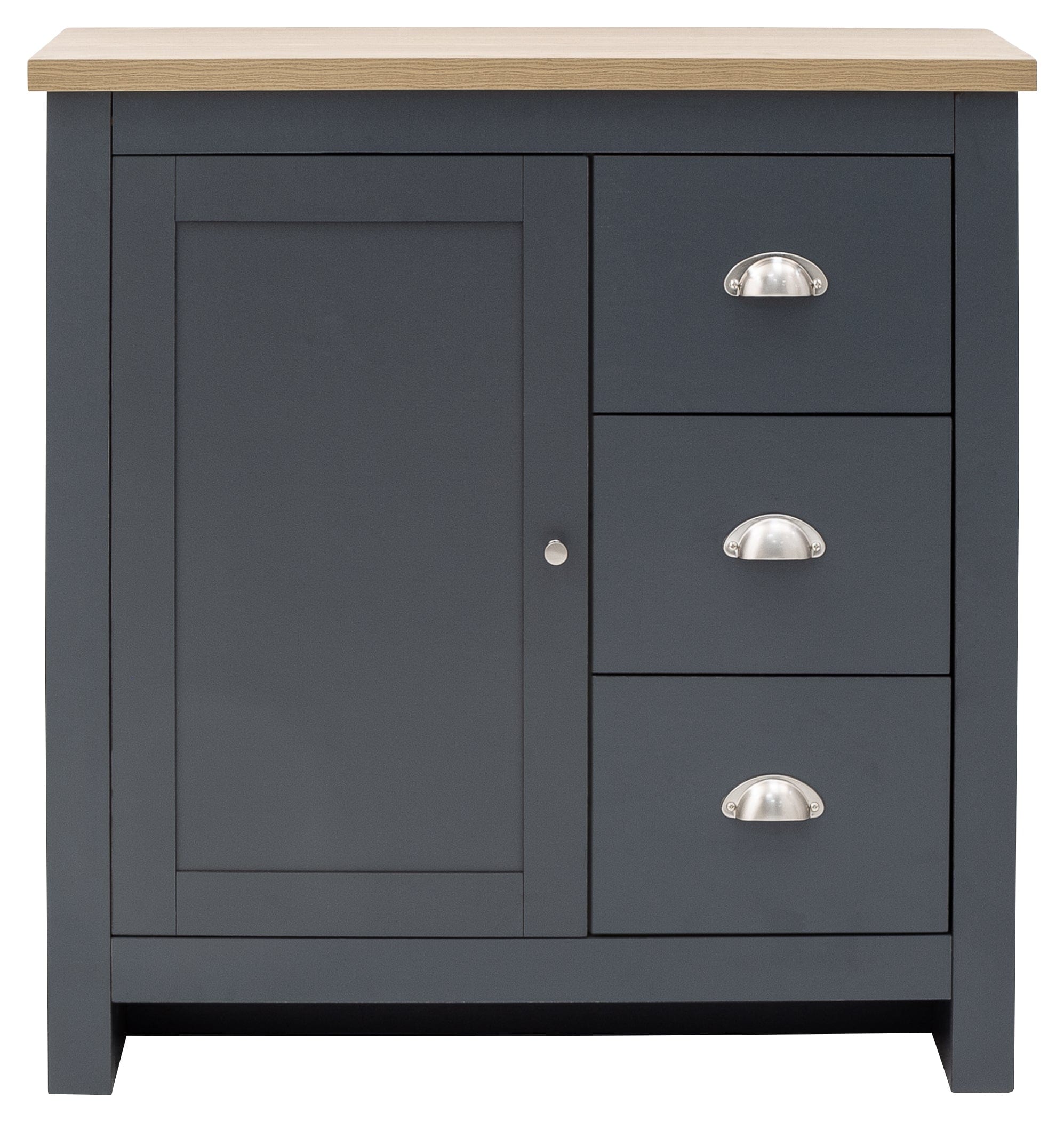 GFW Sideboard Lancaster Multi Unit Slate Blue Bed Kings