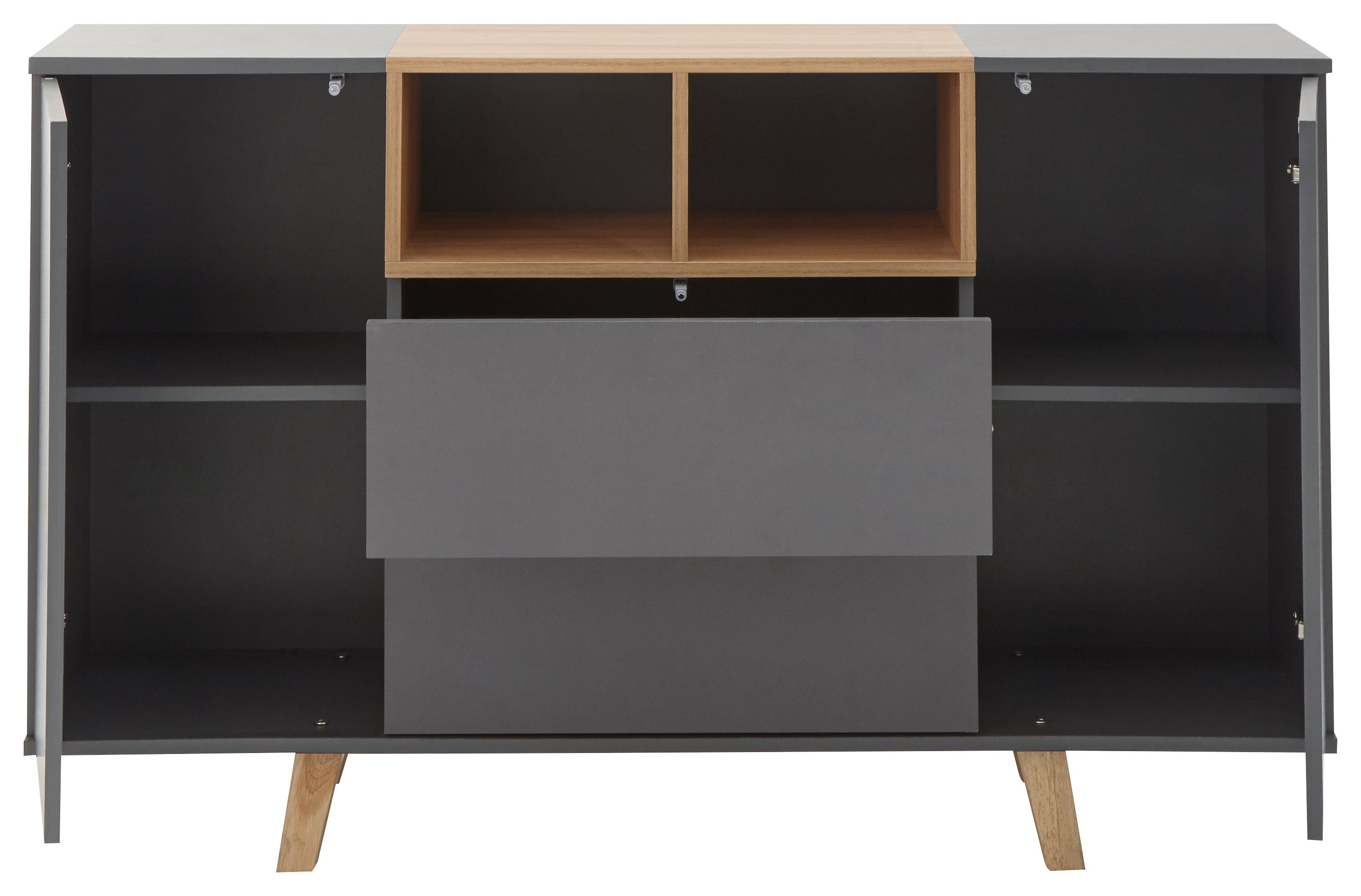 GFW Sideboard Modena Sideboard Console Grey Bed Kings