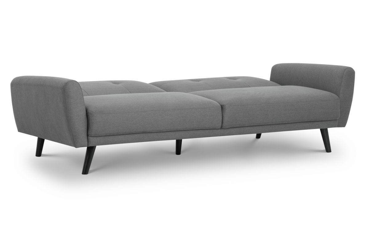 Julian Bowen Sofa Bed Monza Fabric Sofa Bed - Grey Bed Kings