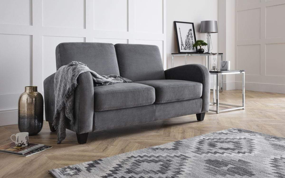 Julian Bowen Sofa Bed Vivo Sofabed - Dusk Grey Chenille Bed Kings