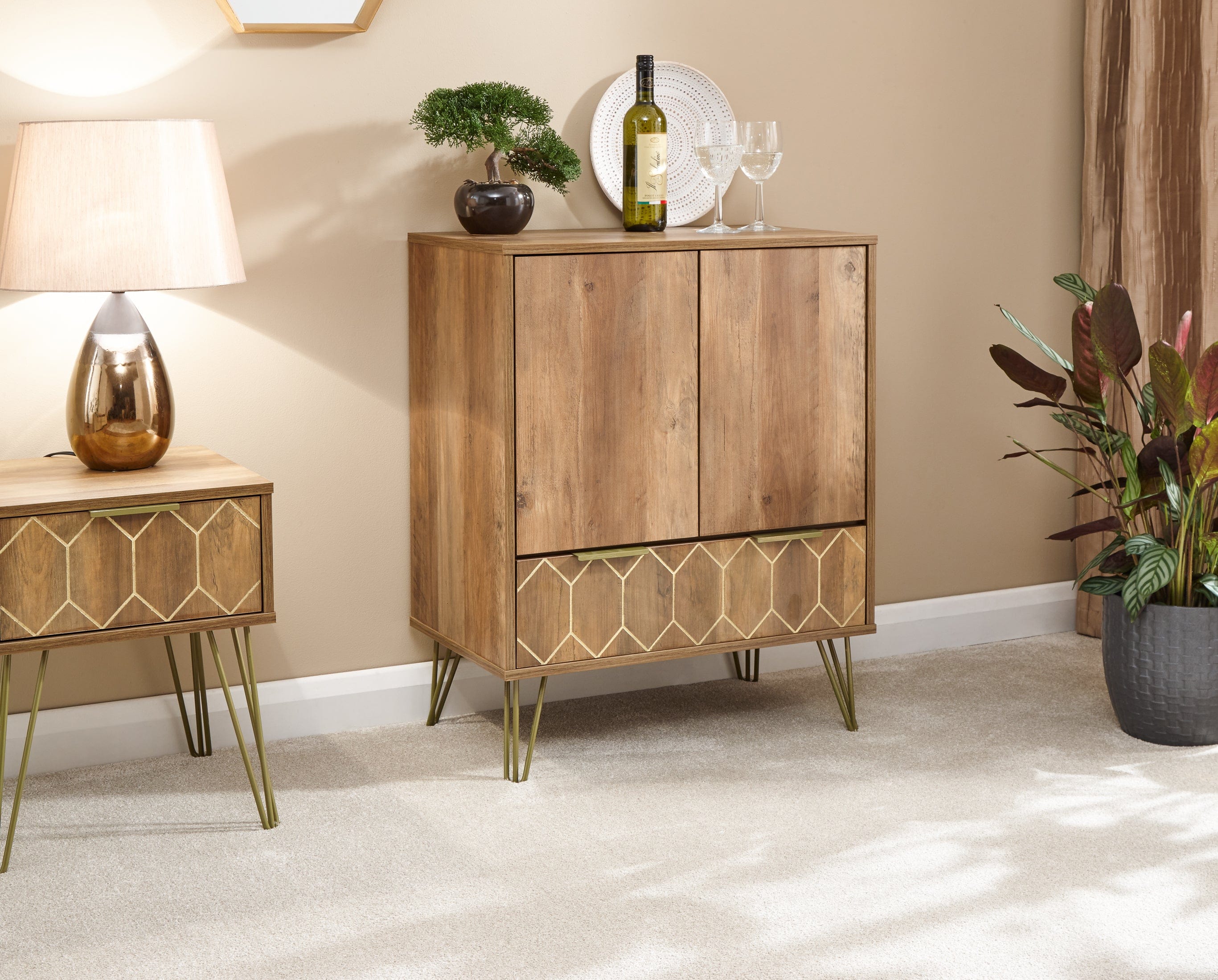 GFW Wine Cabinet Orleans Wine Cabinet Mango Bed Kings