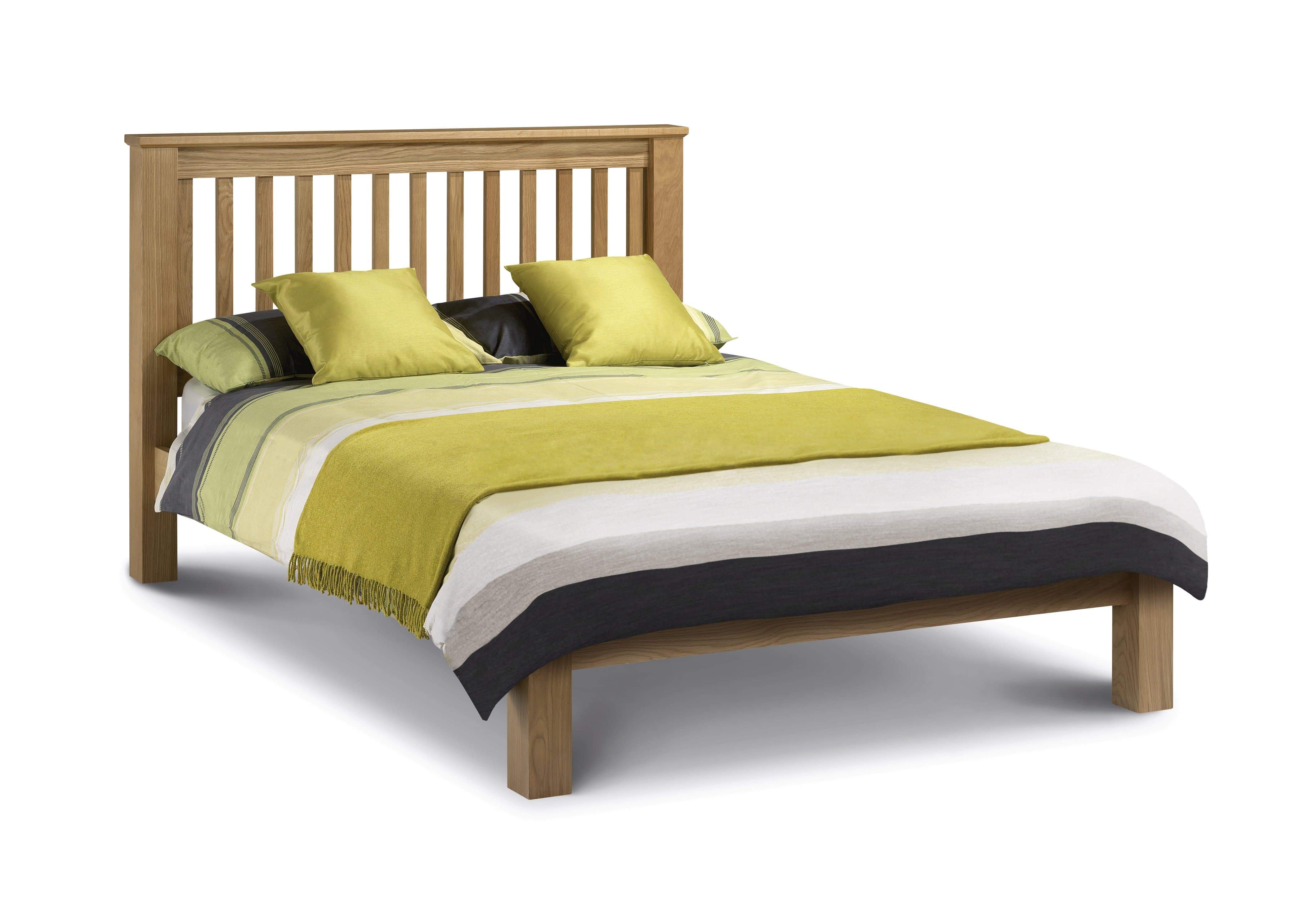 Julian Bowen Wood Bed Amsterdam Oak Bed Lfe - Wood - Light Oak Bed Kings