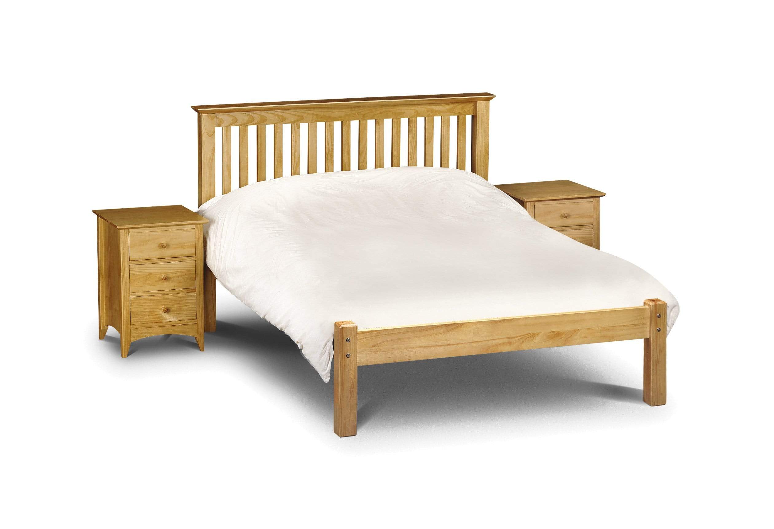 Julian Bowen Wood Bed Barcelona Lfe Pine Bed - Solid Pine - Pine Bed Kings