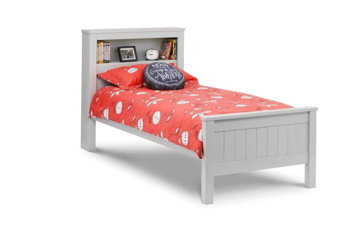 Julian Bowen Wood Bed Maine Bookcase Bed Dove Grey Bed Kings