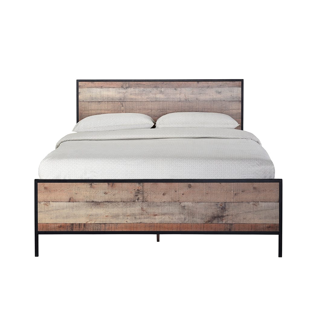 LPD Wood Bed Double 135cm 4ft 6in Hoxton Bed Frame Bed Kings