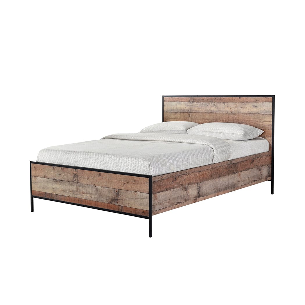 LPD Wood Bed Double 135cm 4ft 6in Hoxton Bed Frame Bed Kings